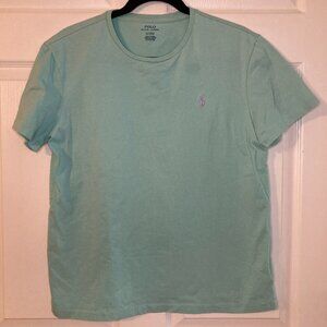 Polo Ralph Lauren Women's Embroidered Logo T-Shirt -Light Green Size M
